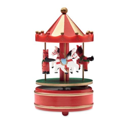 Mini carrousel muziekdoos Whirly multicolour