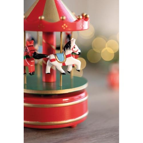 Mini carrousel muziekdoos Whirly multicolour