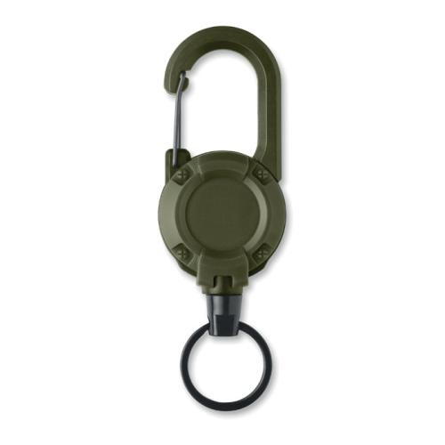 Uittrekbare badgehouder Stiba army green