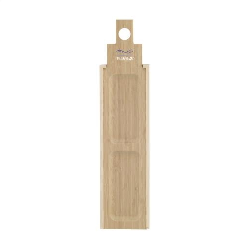Wijnkist met tapasplank small hout