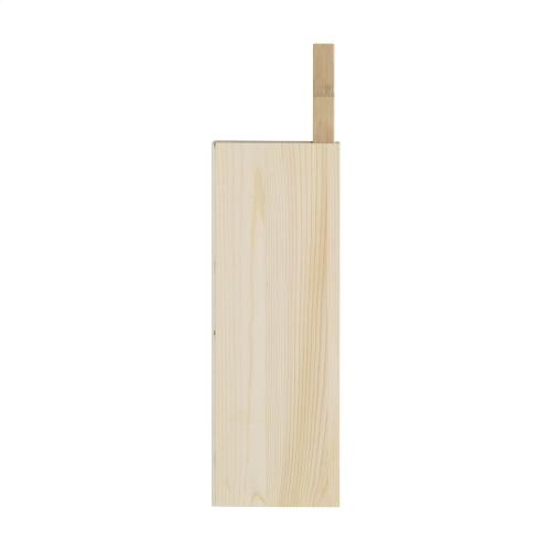 Wijnkist met tapasplank small hout