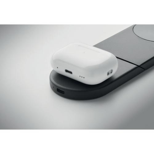 Opvouwbare 3-in-1 lader 15W Elasti zwart