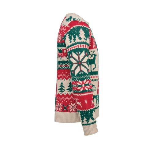 Gebreide kersttrui L-XL Shimis xl beige