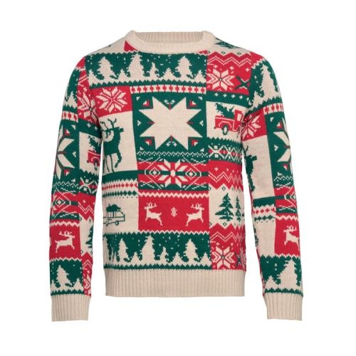 Gebreide kersttrui L-XL Shimis xl beige