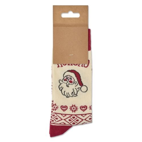 Kerstsokken Candy 43-46 beige