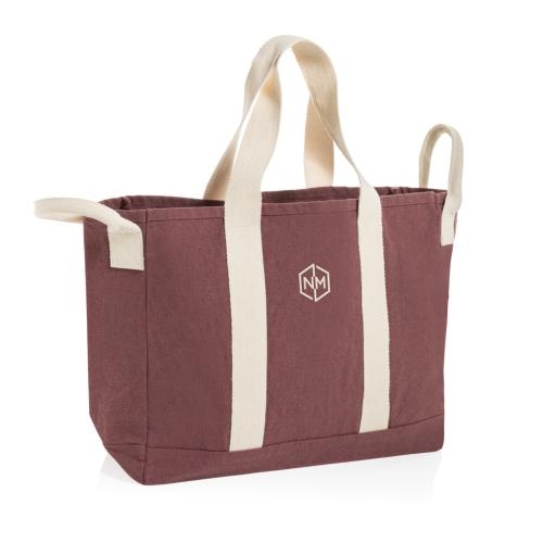 BEAU AWARE™ strandtas van 400gsm gerecycled canvas maroon
