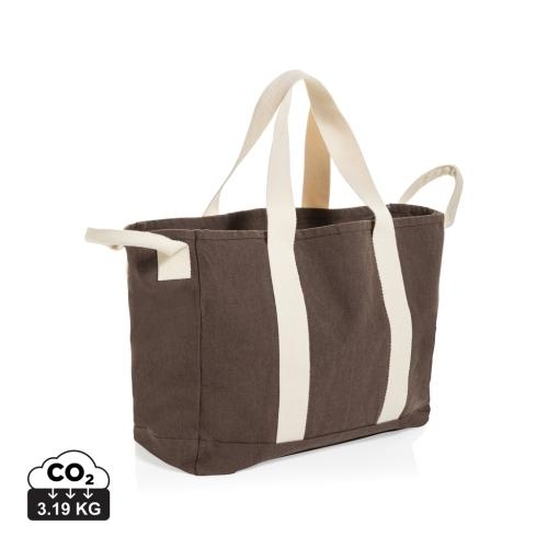 BEAU AWARE™ strandtas van 400gsm gerecycled canvas bruin