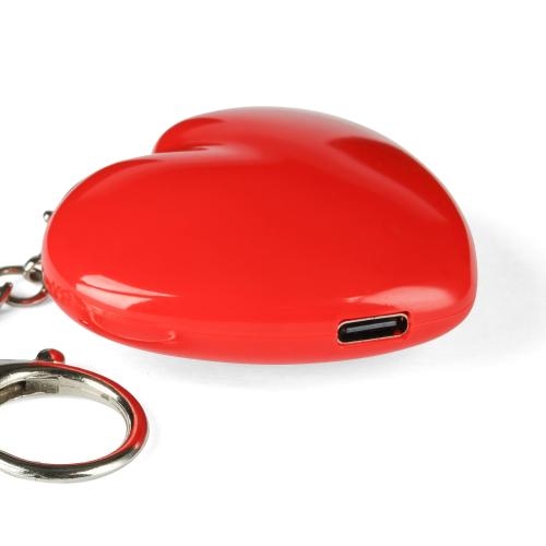 Sleutelhanger met lampje Gleamo rood