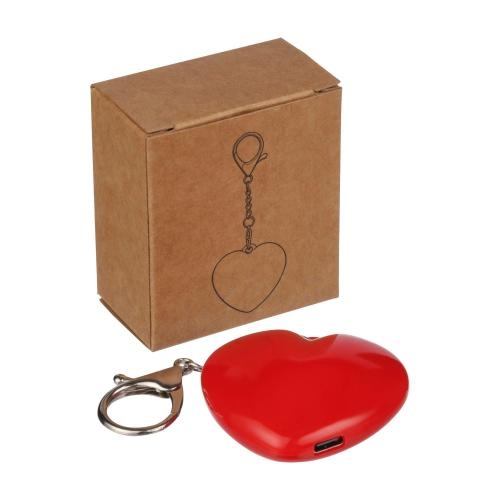 Sleutelhanger met lampje Gleamo rood