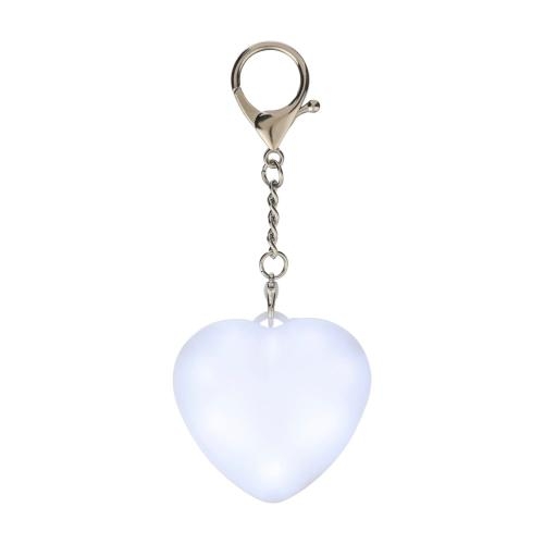 Sleutelhanger met lampje Gleamo wit