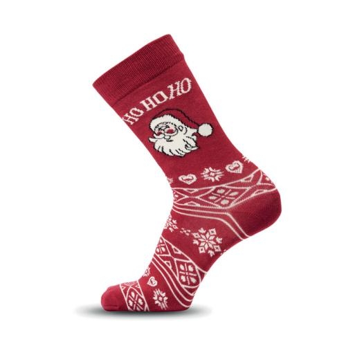 Kerstsokken Candy 38-42 bordeaux