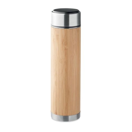 Dubbelwandige thermosfles 480 ml Panay wood