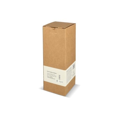 Waterdrop rvs drinkfles bamboe dop 600 ml pastelblauw