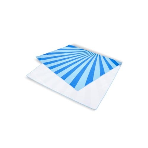 Sneldrogend sublimatie strandlaken | 100x180 cm blauw