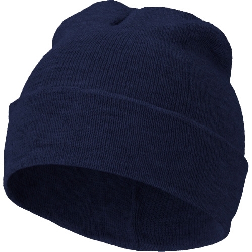 Geborduurde muts met spoed navy