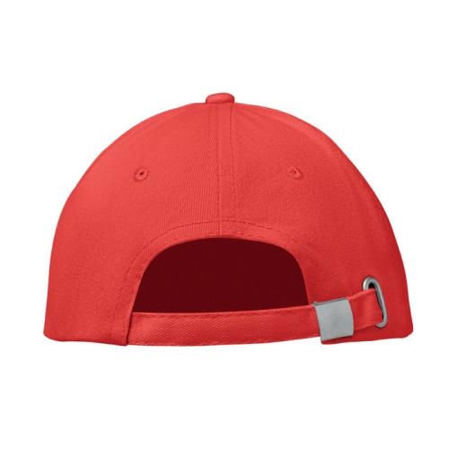 Baseballcap met 6 panelen Buffalo wit/rood