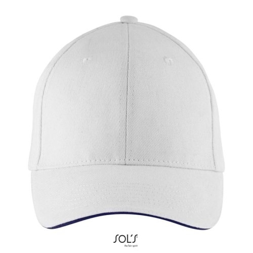Baseballcap met 6 panelen Buffalo white/french navy