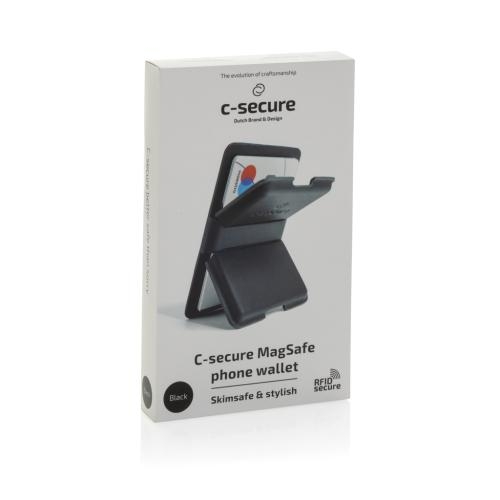 C-Secure MagSafe phone wallet zwart