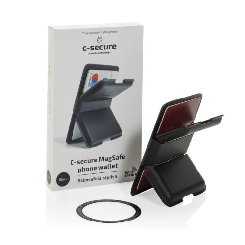 C-Secure MagSafe phone wallet zwart