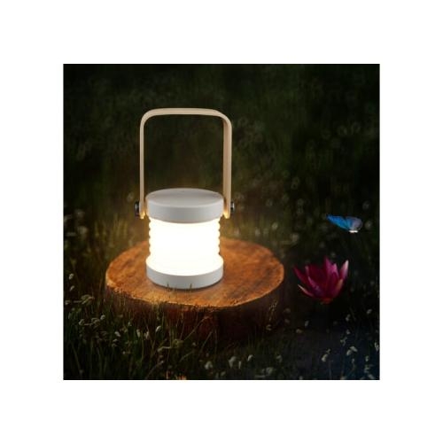 Coollux multi LED-lamp bamboe handvat wit