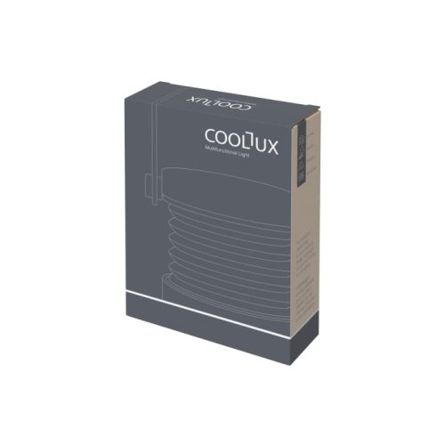 Coollux multi LED-lamp bamboe handvat wit