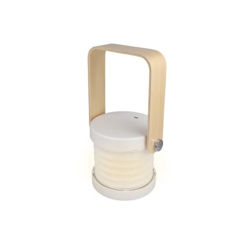 Coollux multi LED-lamp bamboe handvat wit
