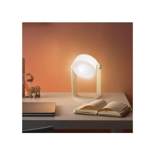 Coollux multi LED-lamp bamboe handvat wit