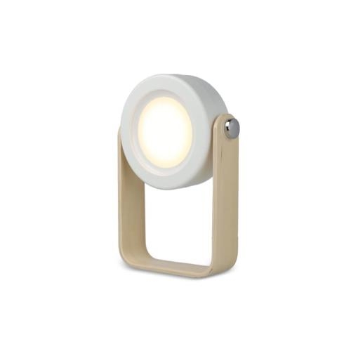 Coollux multi LED-lamp bamboe handvat wit