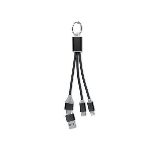 4-in-1 oplaadkabel type-C Blue zwart
