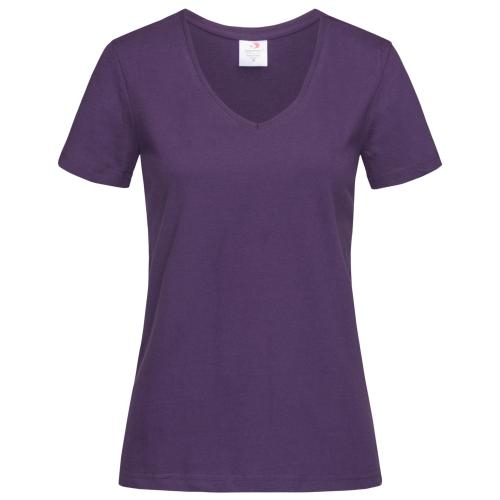 T-shirt Classic-V Woman deep berry,l