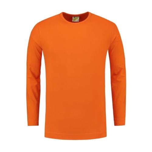 Lemon & Soda longsleeve shirt oranje,l