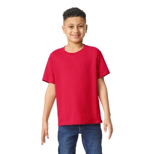Gildan heavyweight kinder T-shirt rood,l
