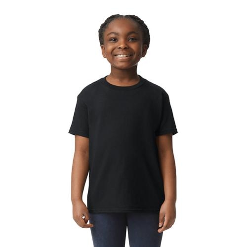 Gildan heavyweight kinder T-shirt zwart,l
