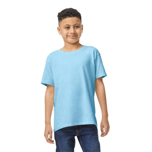Gildan heavyweight kinder T-shirt lichtblauw,l