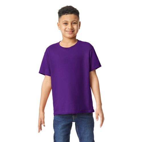 Gildan heavyweight kinder T-shirt paars,l