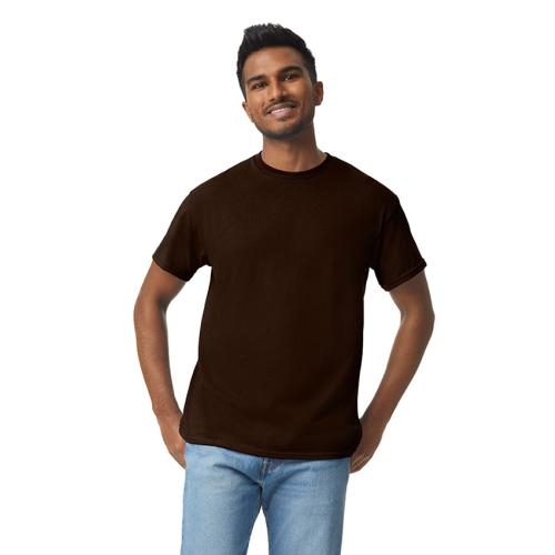 Gildan Heavy Cotton T dark chocolate,l