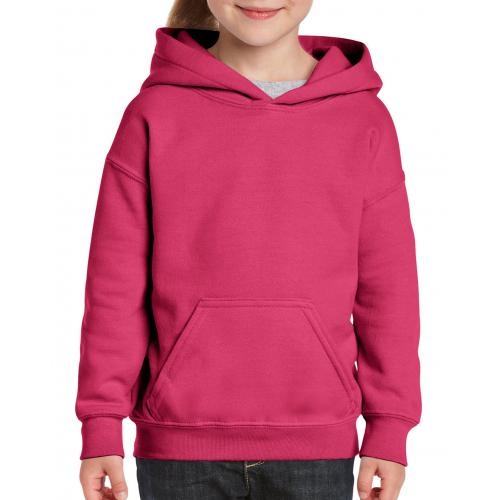 Gildan sweater met capuchon kids heliconia,l