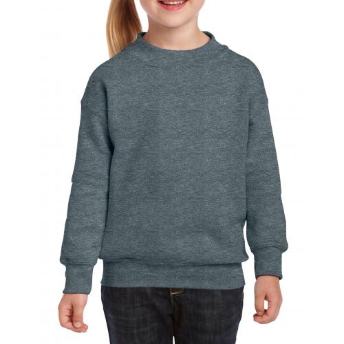 Gildan kids sweater dark heather,l