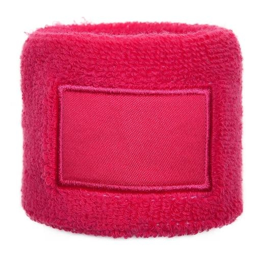 Zweetband met label roze