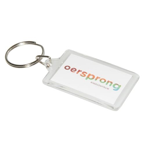 Transparante sleutelhanger transparant