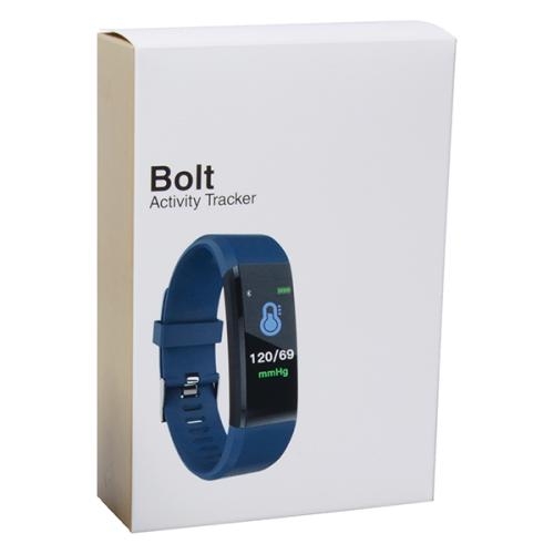 Activity tracker Bolt op = op! blauw