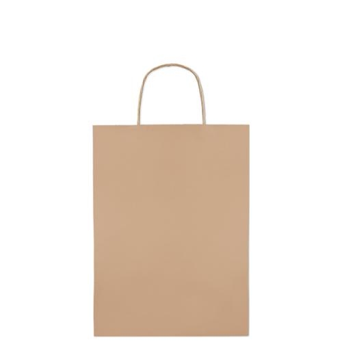 Grote papieren craft tas bedrukken bruin