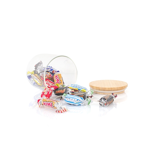 Glazen snoeppot celebrations standaard