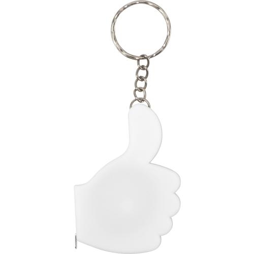Sleutelhanger Duim wit