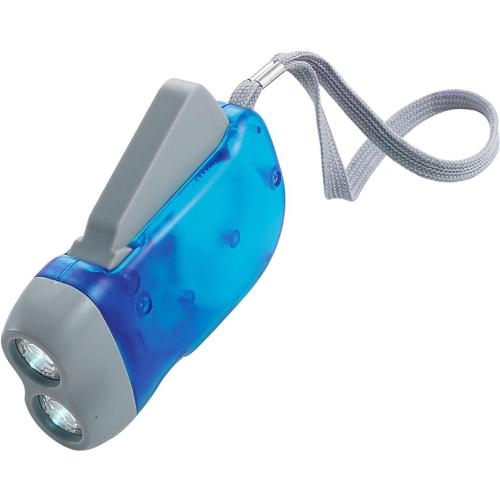 Zaklamp dynamo kobaltblauw
