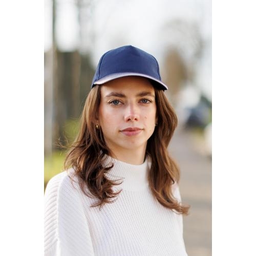 Katoenen pet blauw