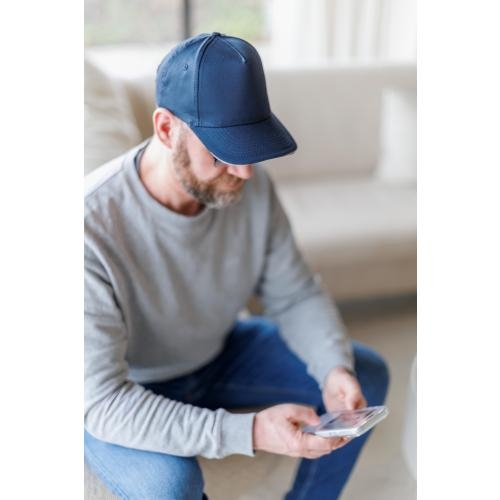 Katoenen pet blauw
