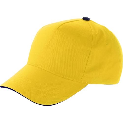 Katoenen pet geel