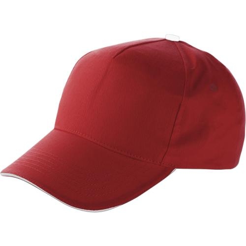 Katoenen pet rood