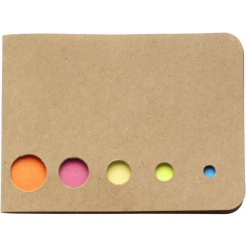 Multicolour memoboekje bruin